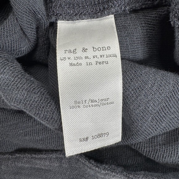 RAG & BONE Slub Tank Top Womens Small Faded Black Handmade In Peru 100% Cotton - Picture 13 of 15